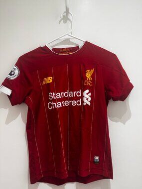 Liverpool LFC Standard Chartered Mohamed Salah 11  jersey red